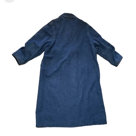 HARVE BERNARD DENIM TRENCH COAT WITH TOGGLE BUTTONS - Picture 3 of 13